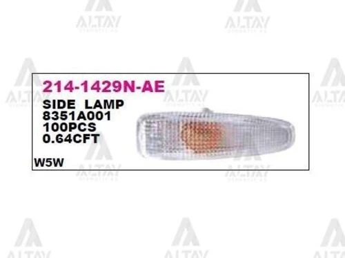 DEPO 2141429NAE Çamurluk Sinyal Lambası Mitsubishi Lancer 08-