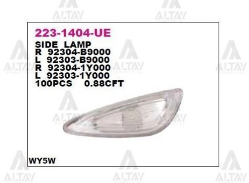 DEPO 2231404RUE Çamurluk Sinyal Lambası Sağ Kia Picanto 11-