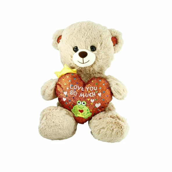 Nessiworld  PJH2323 Peluş Kalpli Ayı Love You 30 cm - Resim 2