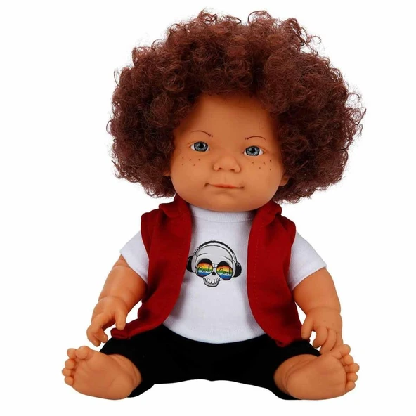 Nessiworld  Kıvırcık Saçlı Curly Bebek 35 cm - Resim 2