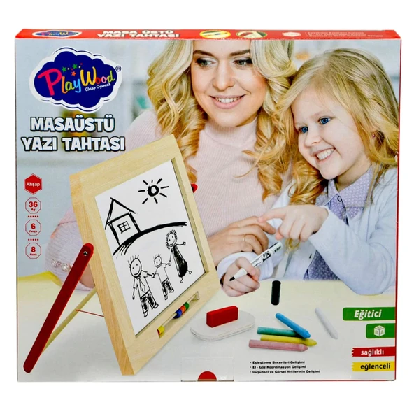 Nessiworld  Playwood Ahşap Masaüstü Yazı Tahtası ürün görseli