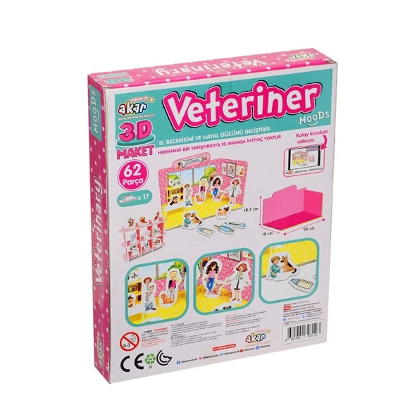 Nessiworld  Veteriner Maket 3 Boyutlu Puzzle - Resim 2