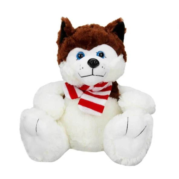 Nessiworld  Sunman Oturan Husky Atkılı Peluş Köpek 30 cm ürün görseli