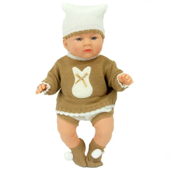 Nessiworld  Yeni Doğmuş Kahve Bej Elbiseli Azra Bebek