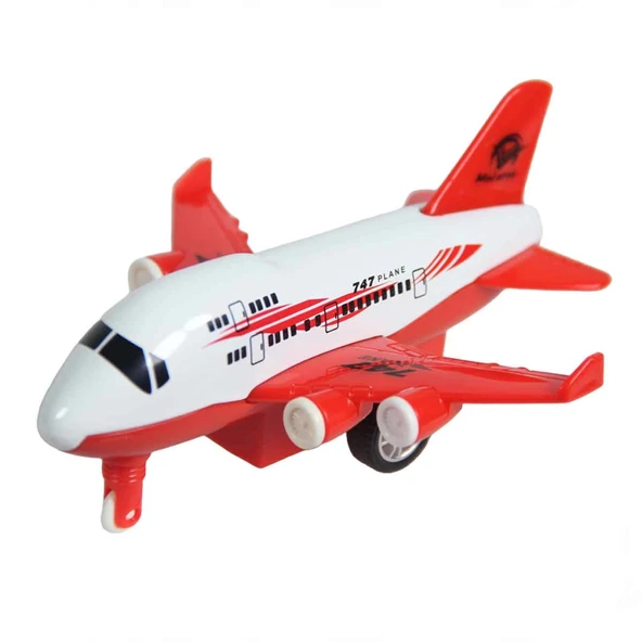 Nessiworld  Metal Çekbırak Mini Yolcu Uçağı - 1