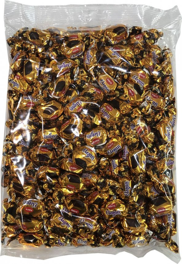 Kent Elegan Çikolata Dolgulu Toffe Şeker 1 KG