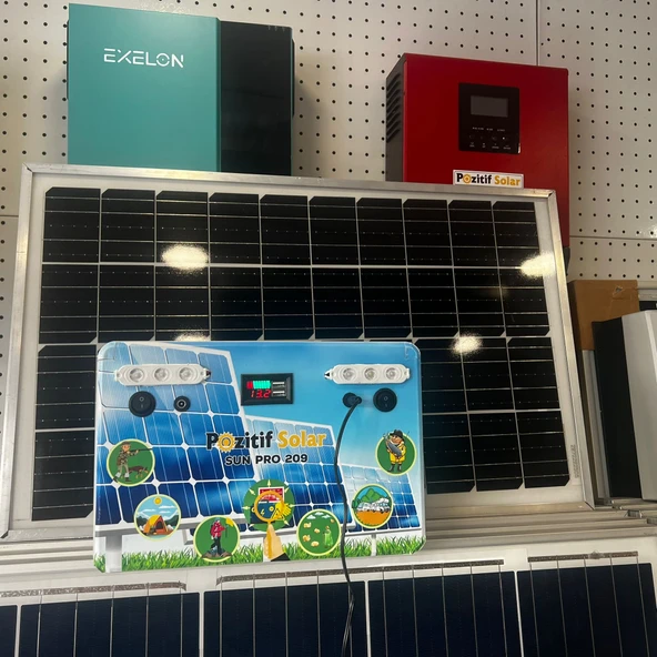 SunPro 210 Taşınabilir Güç Kaynağı Solar Jenaratör Hazır Set 12 Ah Lifepo4 - 2