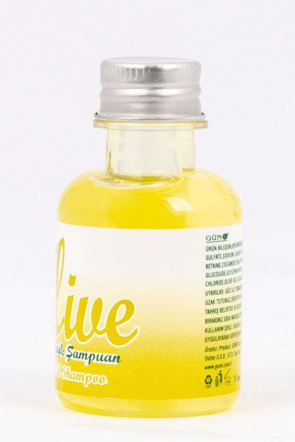 OLive Otel Tipi Zeytinyağlı Şampuan 35 ml 500 adet - 2