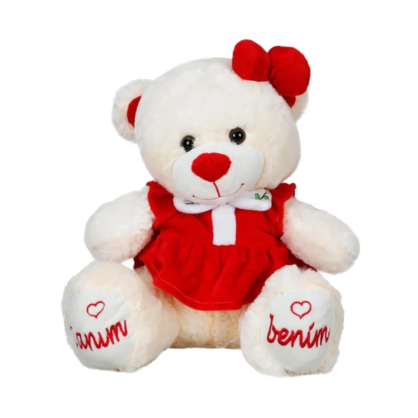 Nessiworld Elbiseli Oturan Peluş Ayı 40 cm