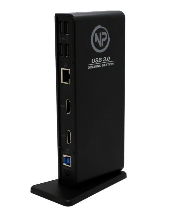 NPO TCD-102 MacOS/Windows 4k 60hz 2xHDMI 4xUSB2.0 2xUSB3.1 1xTypeB 2x3,5mm Gigabit Docking Station (Silinecek) - 1