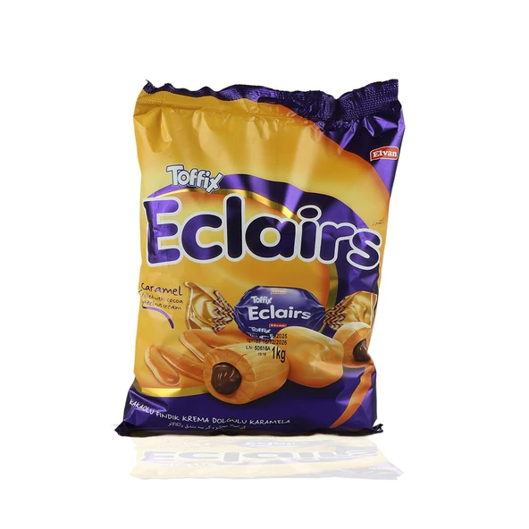 Toffix Eclairs Kakaolu Şeker 1000 Gr. (1 Poşet) ürün görseli