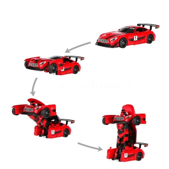 Nessiworld  Rastar Robota Dönüşen Kumandalı Mersedes AMG GT3 - Resim 5