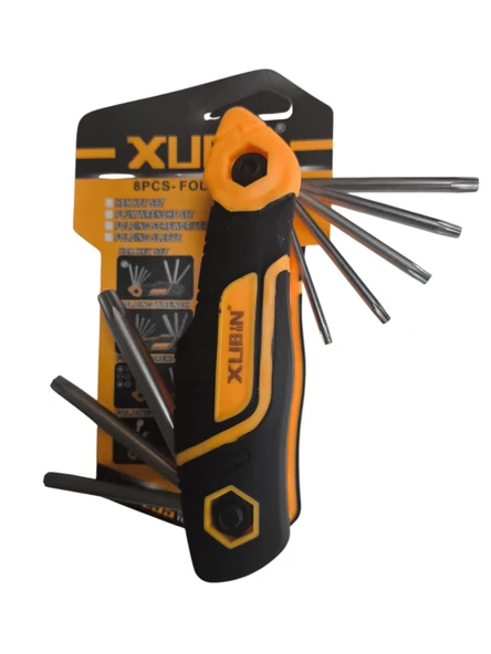 Xubin 8 Parça İsveç Çakısı Tip Özelleştirilmiş Çok Katlanır Ayarlanabilir Torx Anahtarı - 2