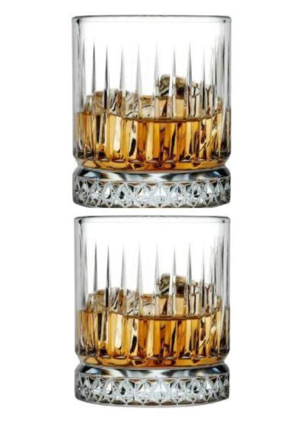 Perlotus 355 cc Özel Kesme 2'li Viski Bardağı Kadeh - 6