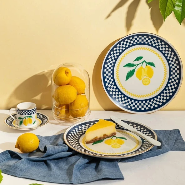 Porser Blue Zest Chic 6 Parça Servis Seti