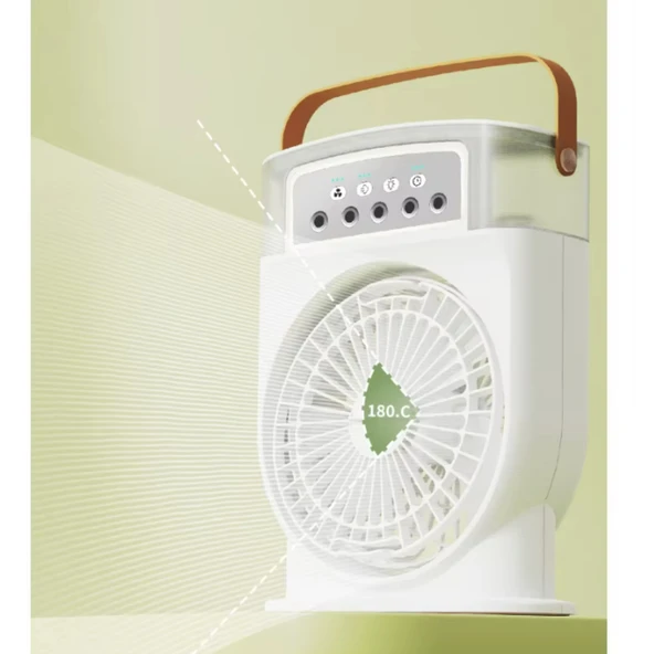 Ozmik Mini fan nemlendirici şarj edilebilir taşınabilir soğutucu ile kişisel Mini soğutma fanı 600ml