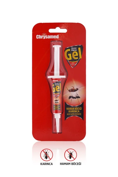 Chrysamed Fibron Gel 5 gr Hamam Böceği Karınca Jeli 2 Adet - 3