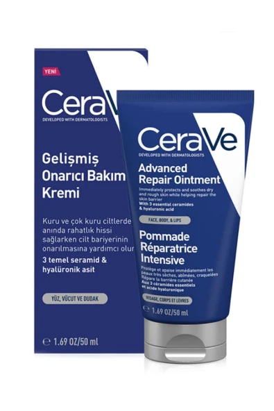 CeraVe Kuru Ciltler İçin Gelişmiş Onarıcı Bakım Kremi 50 ml