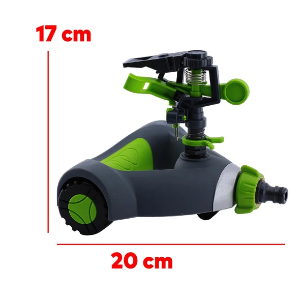 Tablalı Hareketli Su Fıskiyesi Tabancası Otomatik Dönerli Bahçe Çim Sulama Aparatı Plastik DY6021 - 5