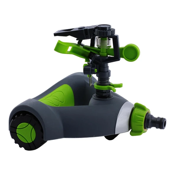 Tablalı Hareketli Su Fıskiyesi Tabancası Otomatik Dönerli Bahçe Çim Sulama Aparatı Plastik DY6021 - 3