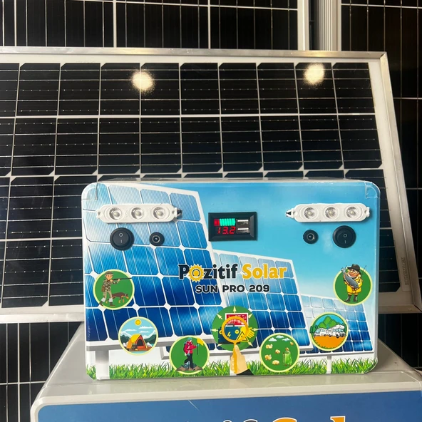 SunPro 211 Taşınabilir Güç Kaynağı Solar Jenaratör Hazır Set 18 Ah Lifepo4 - 2