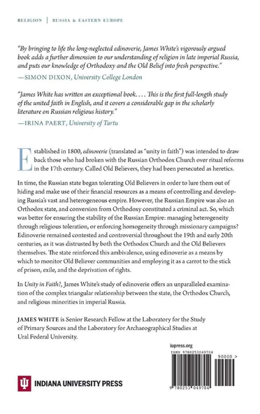 Unity in Faith?: Edinoverie, Russian Orthodoxy, and Old Belief, 1800–1918 James White - Resim 2