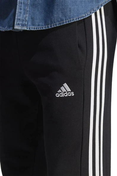 adidas M 3S FT TC PT HA4337 Siyah Erkek Eşofman Altı - 6