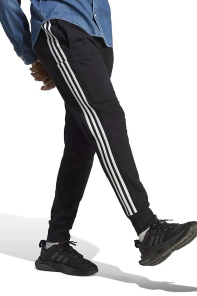 adidas M 3S FT TC PT HA4337 Siyah Erkek Eşofman Altı - 4