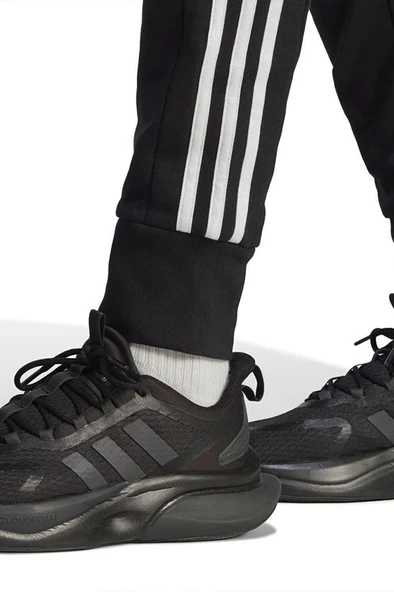 adidas M 3S FT TC PT HA4337 Siyah Erkek Eşofman Altı - 8