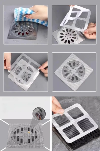 10'lu Banyo ve Mutfak Lavabo Koku ve Haşere Böcek Önleyici Gider Filtresi - 3