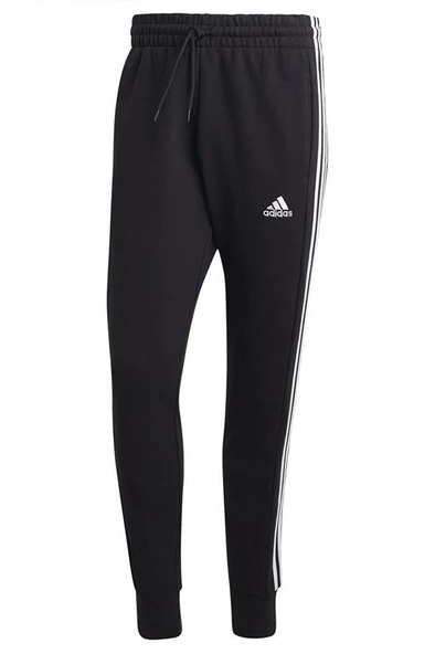 adidas M 3S FT TC PT HA4337 Siyah Erkek Eşofman Altı - 5