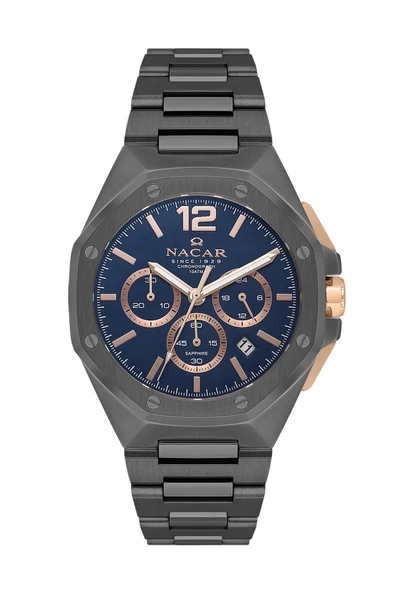 SAFİR CAM SPOR GRİ ERKEK KOL SAATİ NC08-29430493-GLRM ürün görseli 1