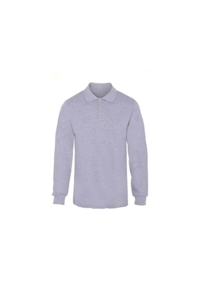 MESAY Polo yaka Gri Uzun Kol Sweatshirt ürün görseli
