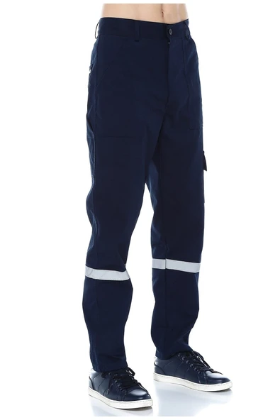 AĞCA İŞ ELBİSELERİ Lacivert Gabardin Iş Pantolonu Kışlık, %100 Pamuk