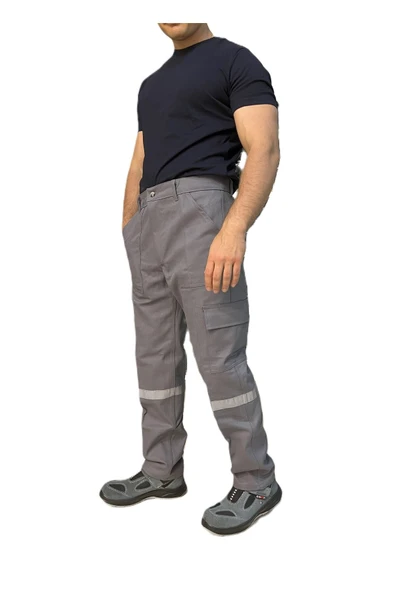 ÖZTUNA Tek Fosforlu/reflektörlü Kargo Cepli Mevsimlik Iş Pantolonu - Resim 4