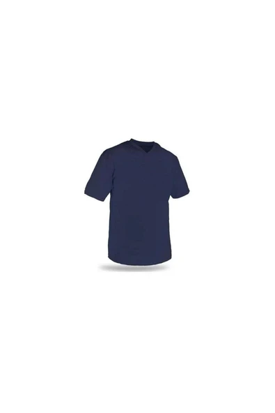 MESAY V yaka Lacivert Kısa Kol Tshirt - 2