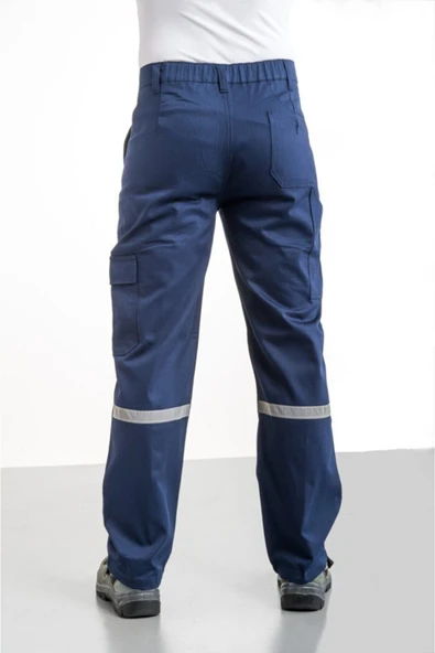 Iş Pantolonu 7/7 Gabardin Reflektörlü Kargo Cepli - Resim 2