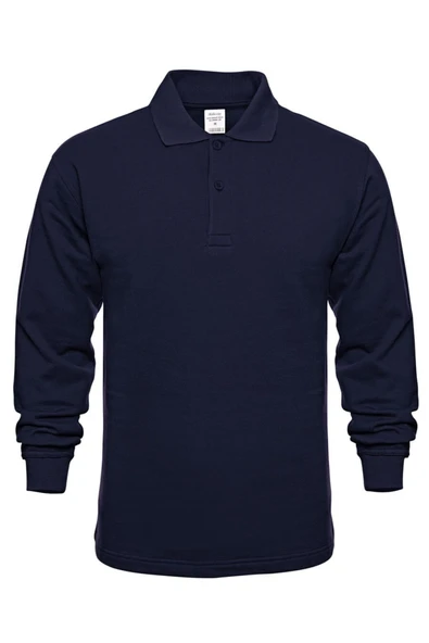 MESAY Polo yaka Lacivert Uzun Kol Sweatshirt ürün görseli