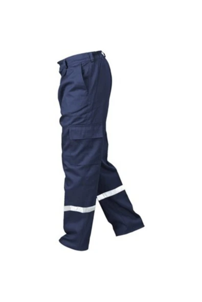 emrmadenietiket Rm Tekstil Iş Kıyafetleri - Iş Pantolon 16/12 Gabardin Işçi Pantolonu Lacivert (3 CM REFLEKTÖRLÜ) ürün görseli