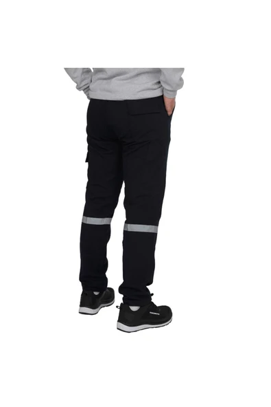 ENTWEAR Tek Reflektörlü 7X7 Gabardin Kışlık İş Pantolonu Lacivert - 2
