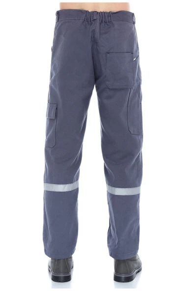 AĞCA İŞ ELBİSELERİ Gri Gabardin Yazlık Bahçe Pantolonu - 2