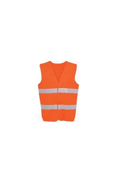 Teknik İşElbiseleri Standart İkaz Yeleği- Turuncu (XL)