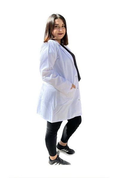 Meryemce Pamuklu Alpaka Hemşire Doktor Önlüğü - Resim 2