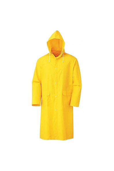 Biomak Kapşonlu Cepli Lüx Yağmurluk Sarı - Standart Beden 2xl ürün görseli