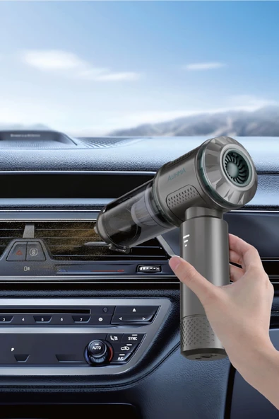 Auhma AHV-10 Kablosuz Taşınabilir Araç İçi El Süpürgesi | 15000PA Güçlü Vakum - 2