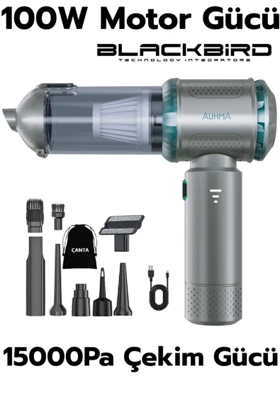 Auhma AHV-10 Kablosuz Taşınabilir Araç İçi El Süpürgesi | 15000PA Güçlü Vakum