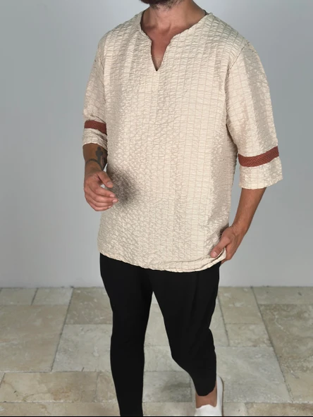 Fakir Kol Bej T-Shirt - 3