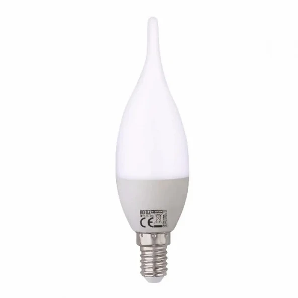 1 Adet Çok Kaliteli E14 Duy 5 Watt, 6400 Kelvin Beyaz Işık Led Ampul, Avize, Şamdan Ampulü Mum Ampul - 5