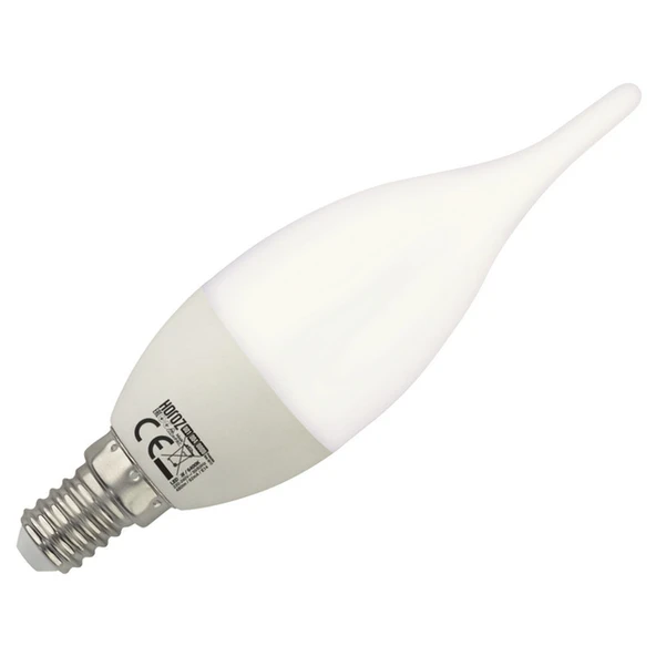 3 Adet Çok Kaliteli E14 Duy 5 Watt, 6400 Kelvin Beyaz Işık Led Ampul, Avize, Şamdan Ampulü Mum Ampul - 3