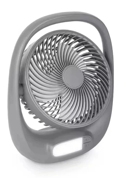 Auhma Aufn01 7 İnç Şarjlı Masaüstü Vantilatör LED Işıklı Sessiz 3 Kademeli - 3